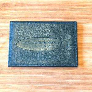 🇬🇧 LANESBOROUGH London British Green Leather Card Case